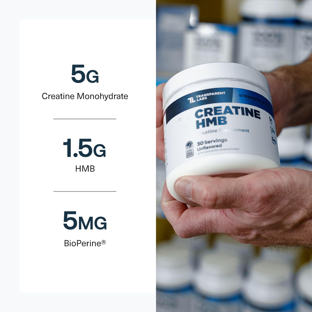Transparent Labs Creatine HMB 349g lifestyle image