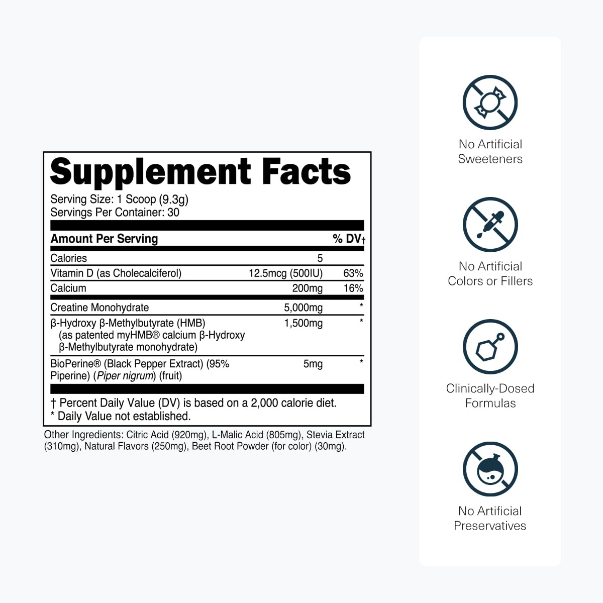 Transparent Labs Creatine HMB 349g packaging