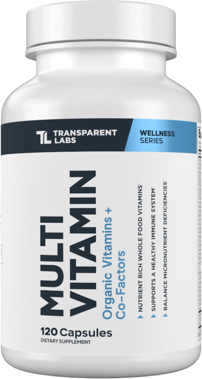 Transparent Labs Multivitamin front view with packaging
