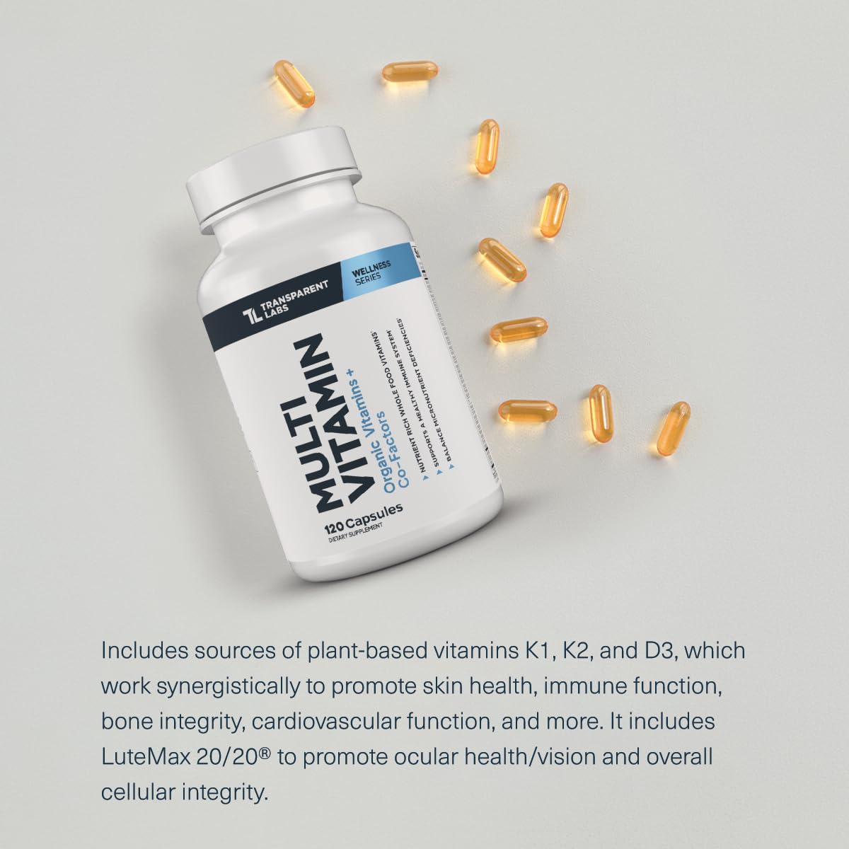 Transparent Labs Multivitamin ingredients list close-up