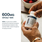 Transparent Labs SIRTality NMN Supplement close-up of ingredients