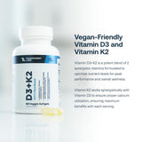 Transparent Labs Vitamin D3 + K2 Supplement side view