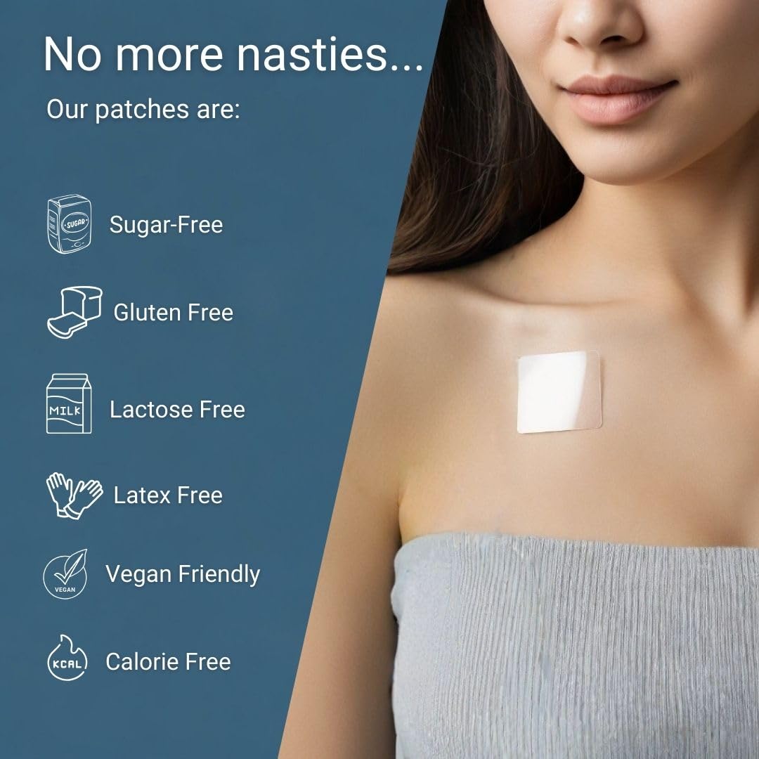 Transparent Rise & Shine Sleeping Patch on skin