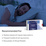 TRAVELSANA Sleep Well capsules in hand for size reference