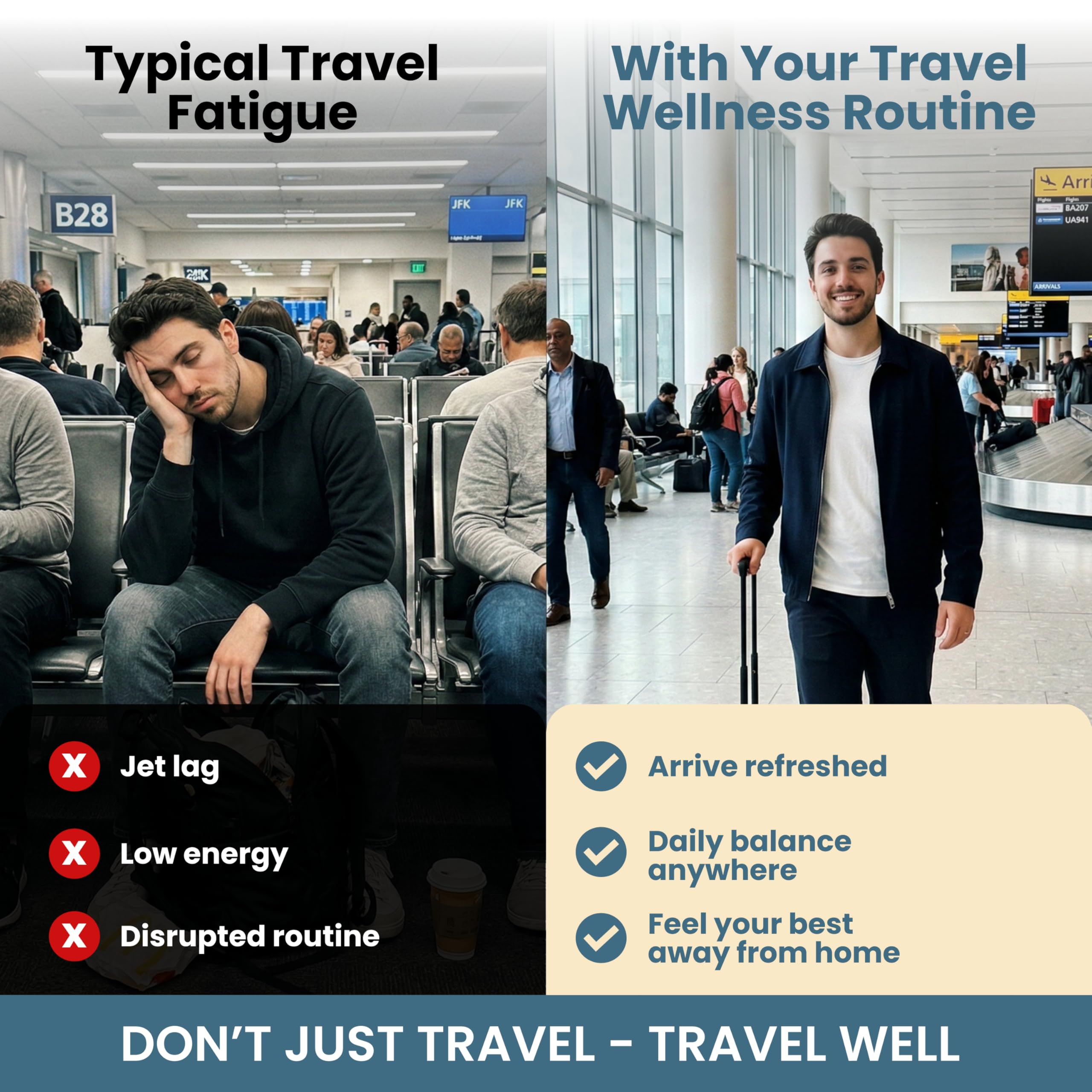 TravelVita travel supplement with travel essentials