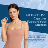 Trawecual GLP-1 Support Supplement on a wooden table