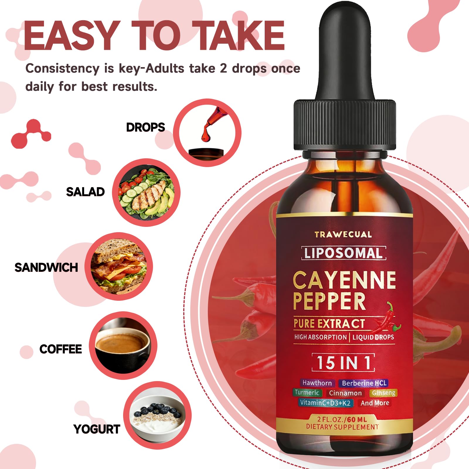 Trawecual Liposomal Cayenne lifestyle usage