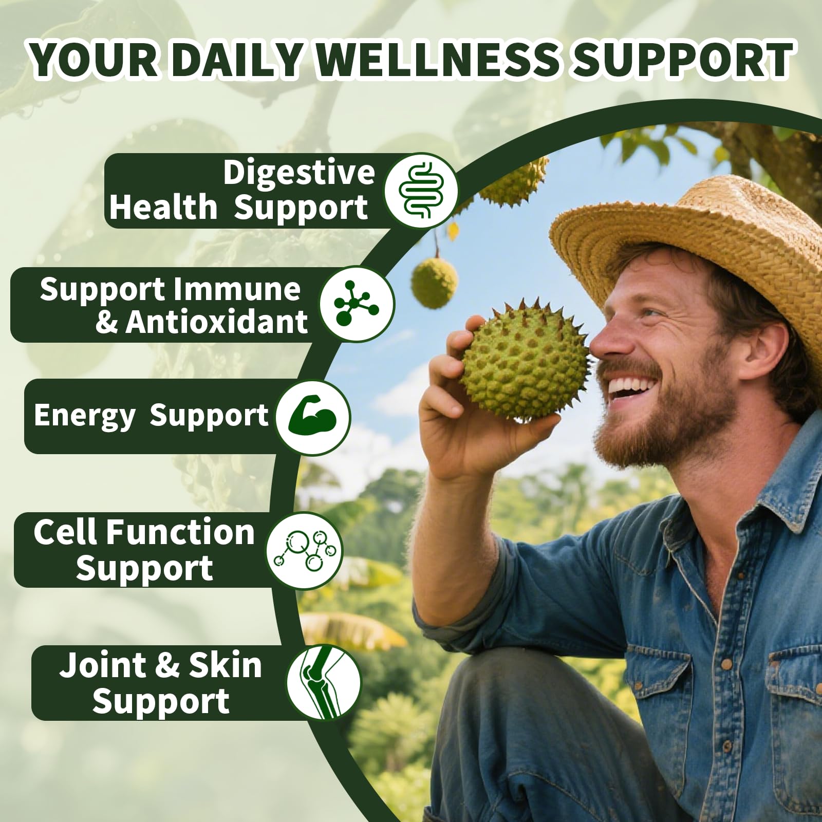 Trawecual Soursop Echinacea Drops with measuring dropper