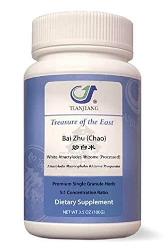 Treasure of the East Herbal Supplement White Atractylodes Rhizome front view