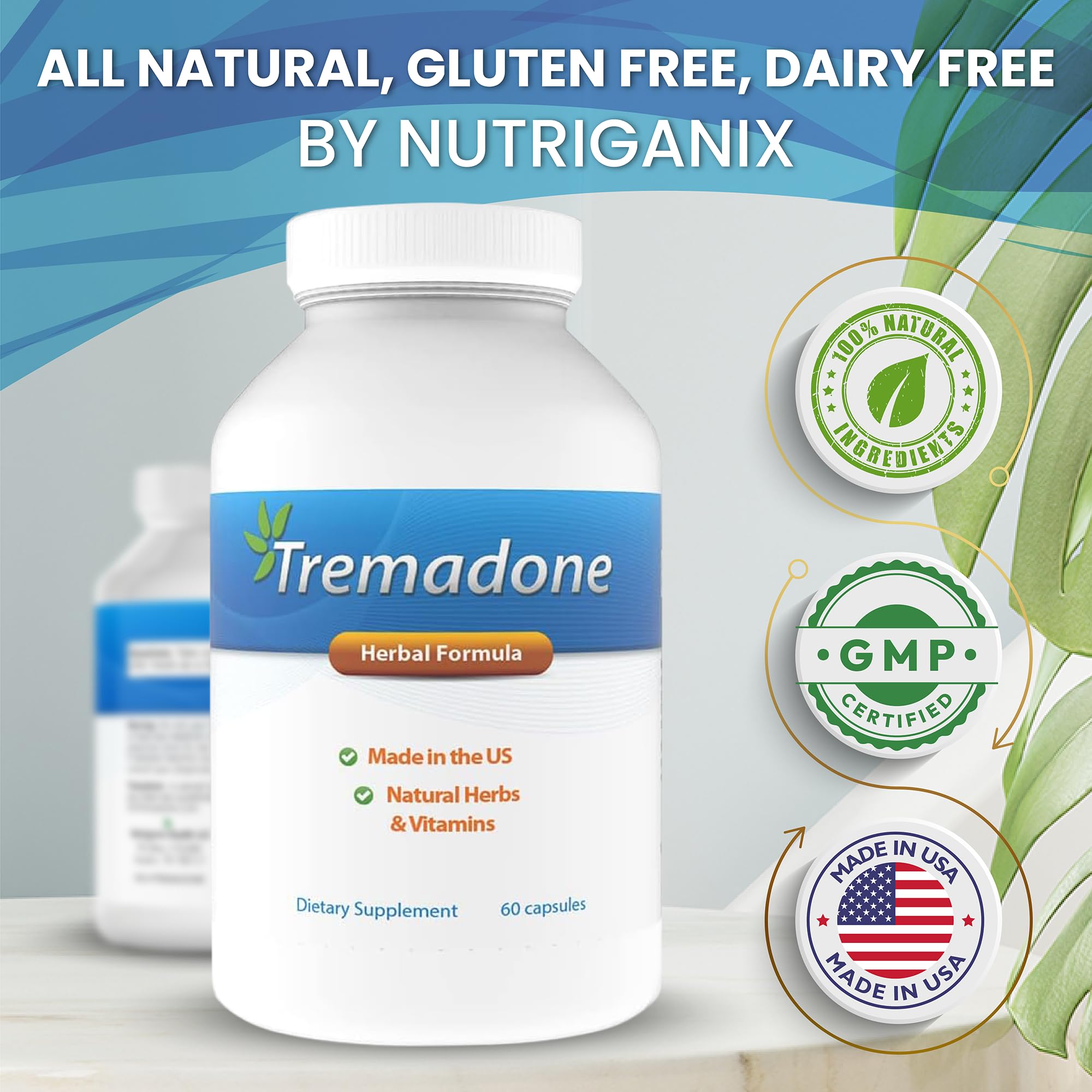 Tremadone Blended Vitamin & Mineral Supplement 50g ingredients list