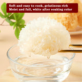 晟茗汐 Tremella Fuciformis dried white fungus close-up