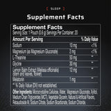TRGT Lemon Honey Sleep Pouches back view with ingredients