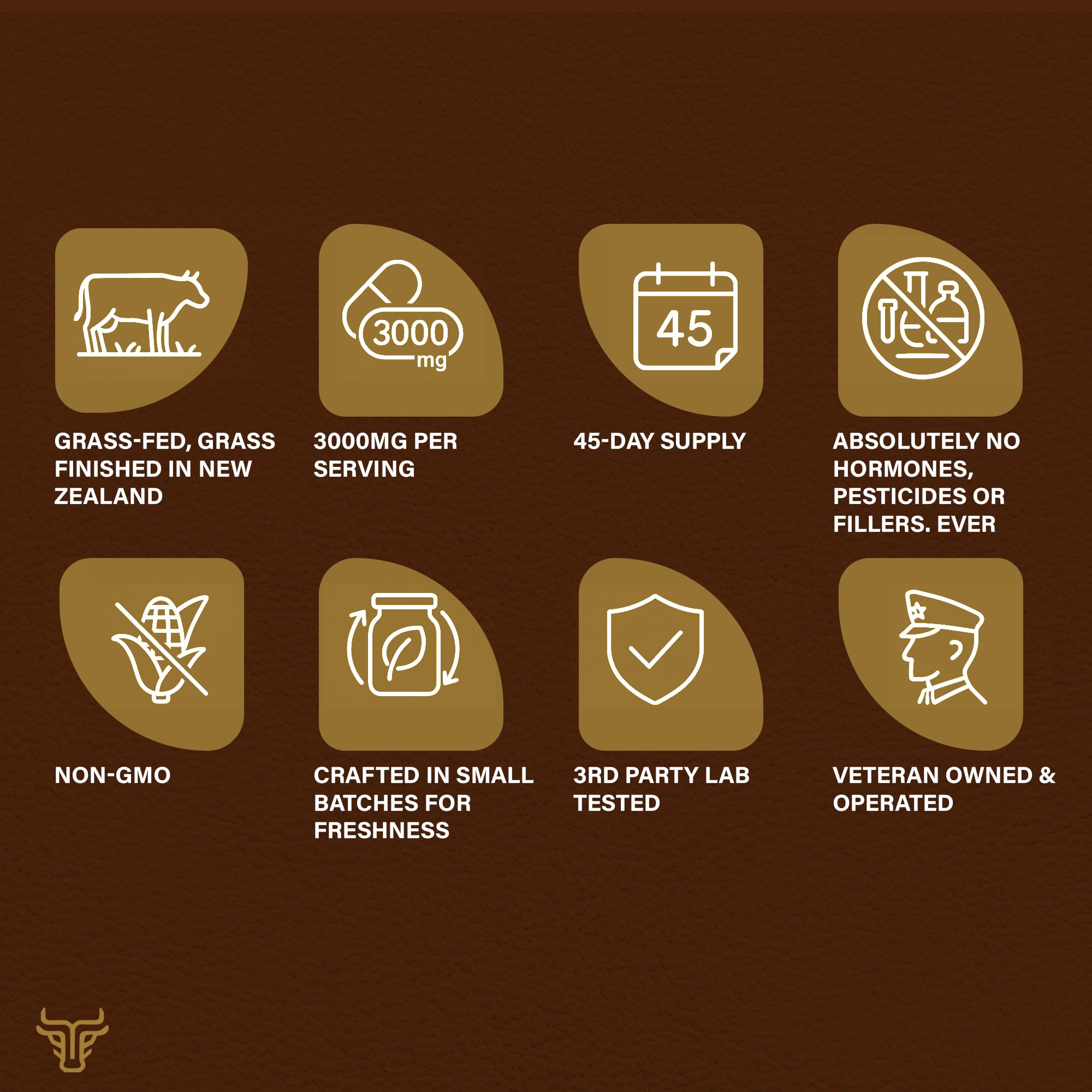 Tribal Harvest Grass Fed Beef Liver Capsules with measuring spoon