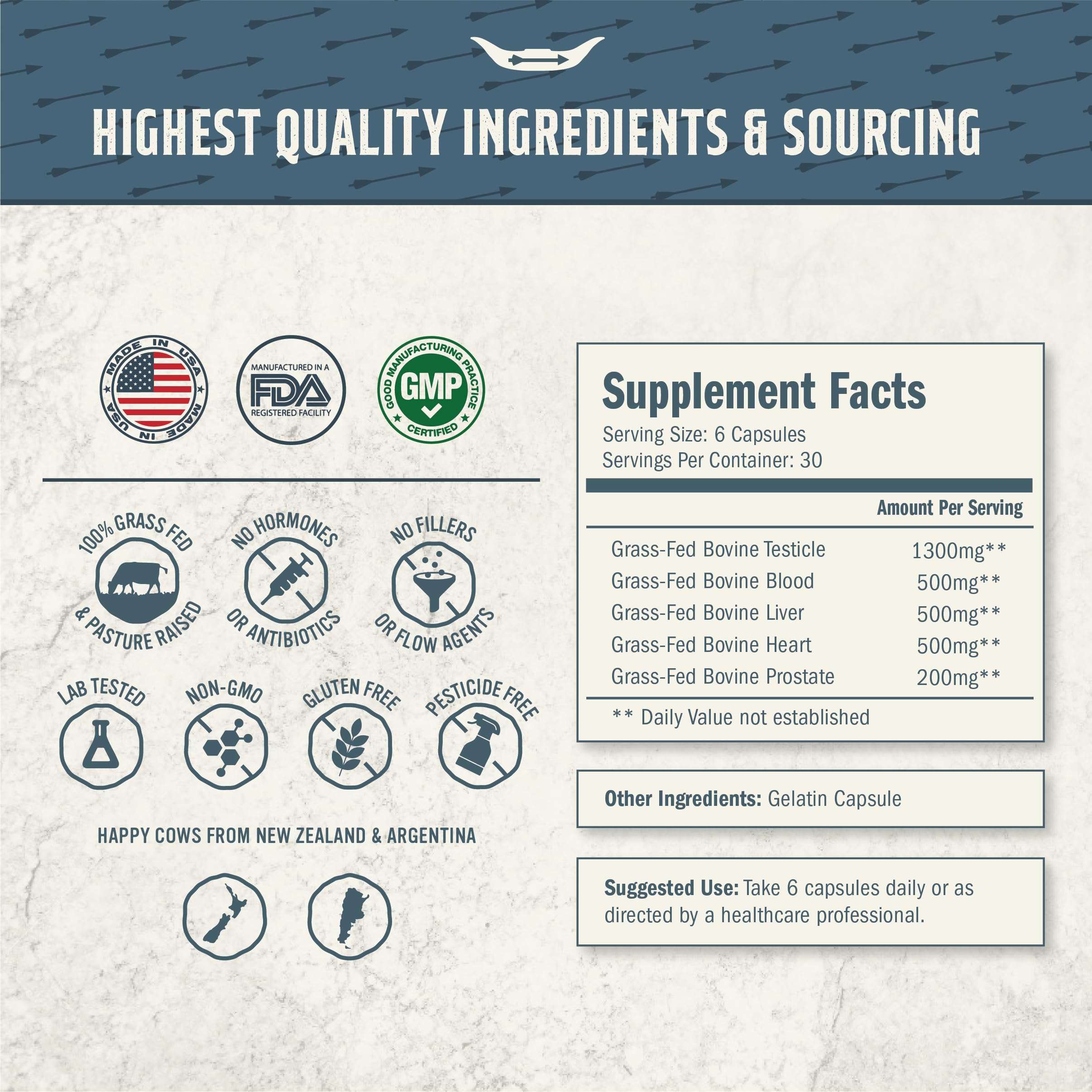 Tribal Nutrition Beef Organ Supplement 132g packaging