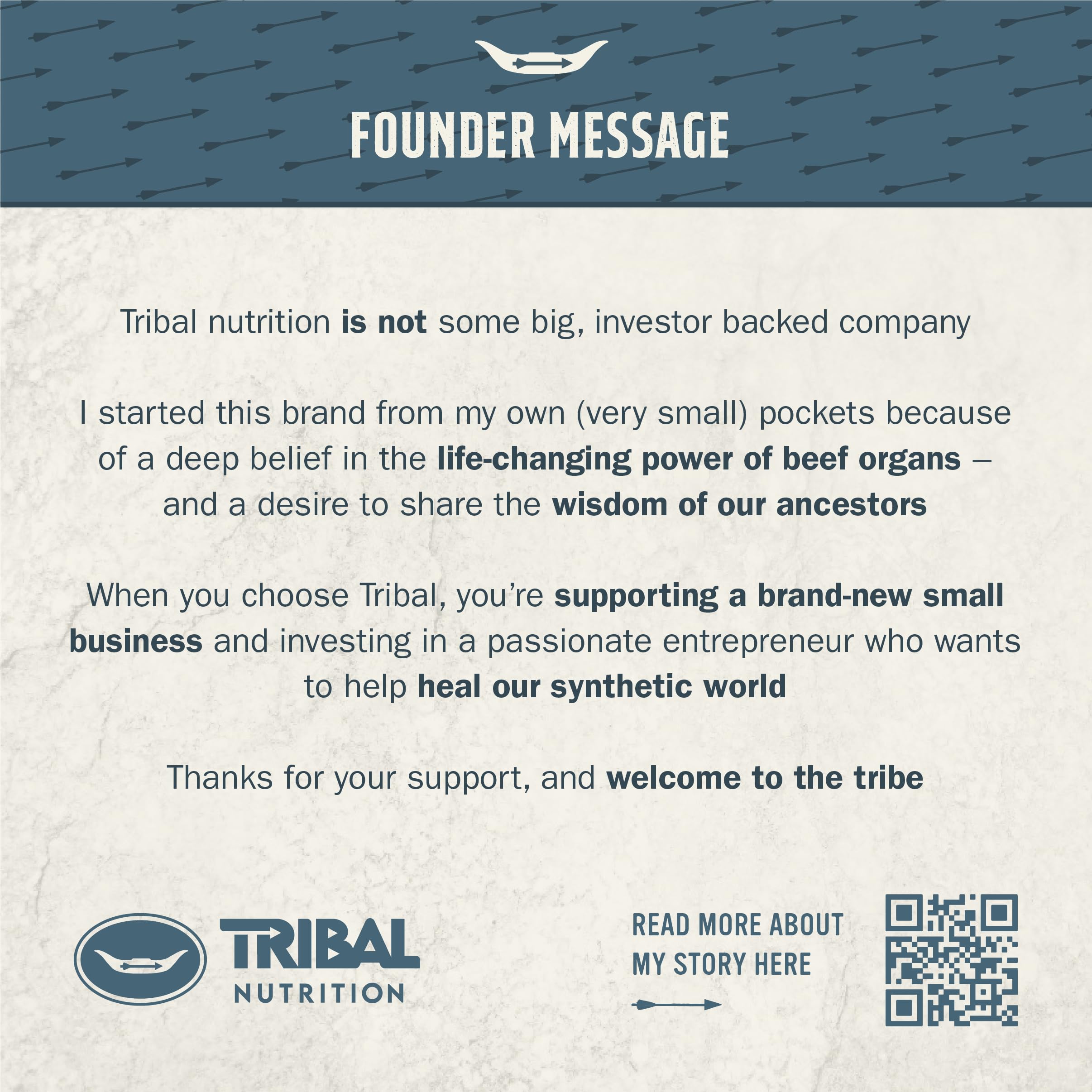 Tribal Nutrition Beef Organ Supplement in a lifestyle setting