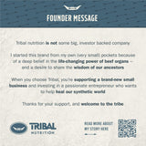 Tribal Nutrition Beef Organ Supplement in a lifestyle setting