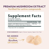 TRIBE ORGANICS Lion's Mane Mushroom Extract capsules close-up