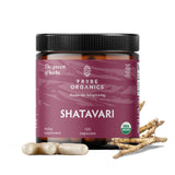 TRIBE ORGANICS Shatavari Capsules 500mg front view