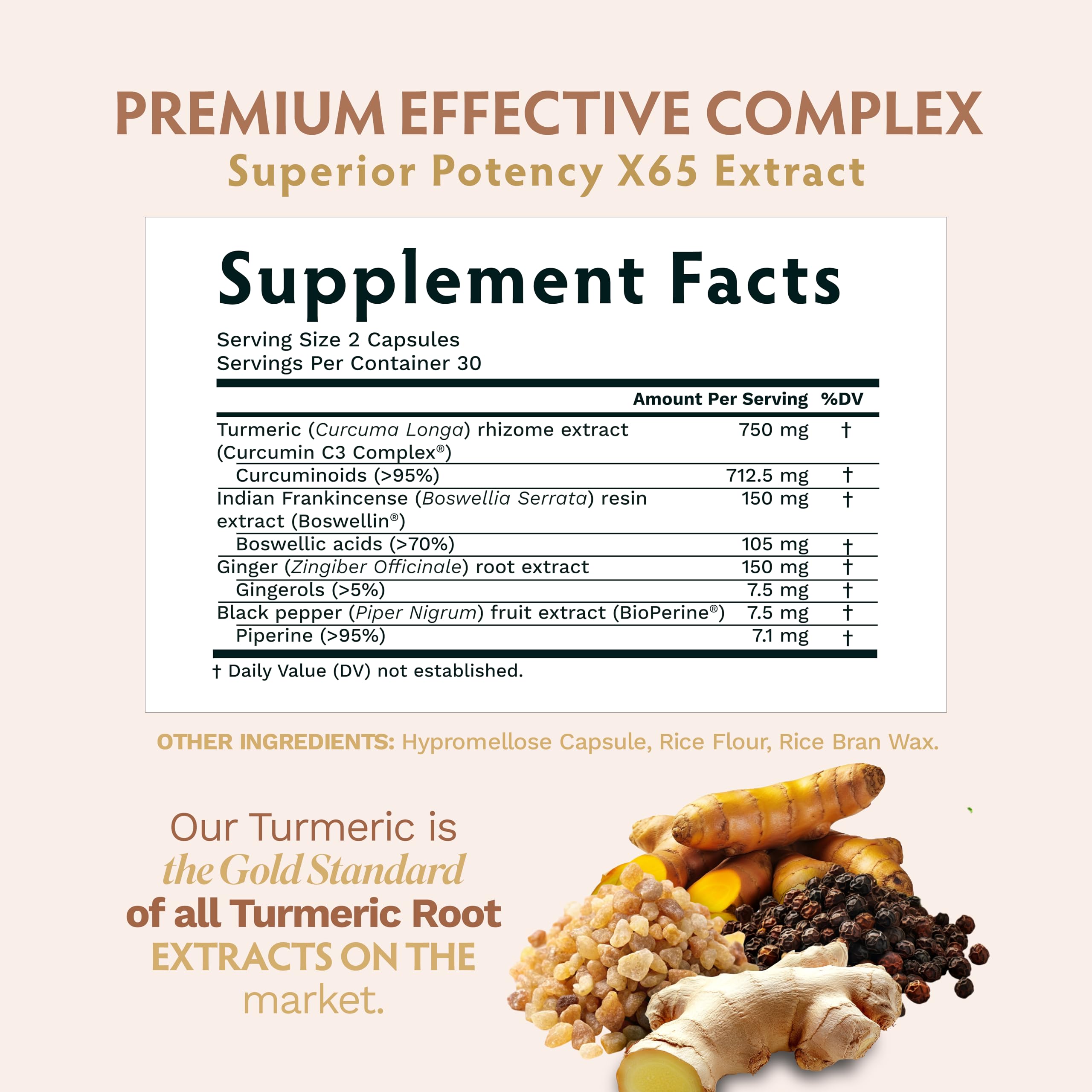 TRIBE ORGANICS Turmeric Curcumin C3 Complex 91g capsules packaging