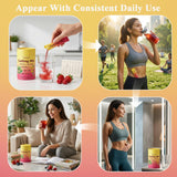 Trim Taste Dietary Fibre Supplement Strawberry & Acai flavour drink preparation