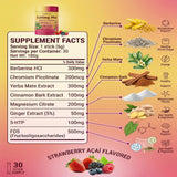 Trim Taste Dietary Fibre Supplement Strawberry & Acai individual packet