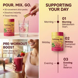 Trim Taste Dietary Fibre Supplement Strawberry & Acai packet opened