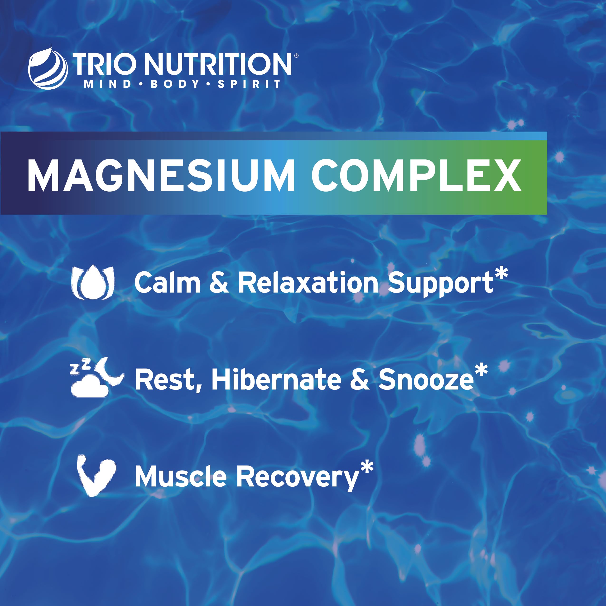 TRIO NUTRITION Magnesium Complex Capsules with measuring spoon