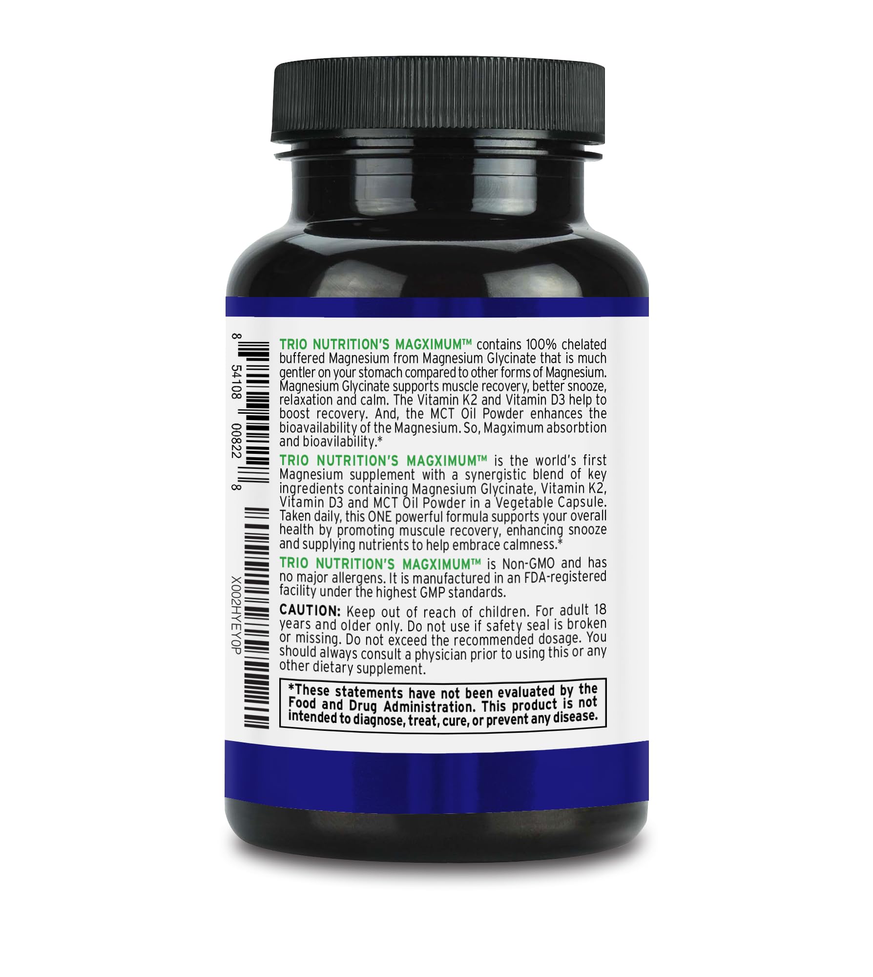 TRIO NUTRITION Magximum Capsules lifestyle scene with supplements