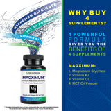TRIO NUTRITION Magximum Capsules side view showing capsule design