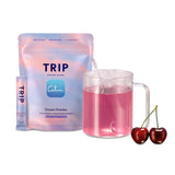 TRIP Dream Powder Sleep Drink sachets cherry flavour front view