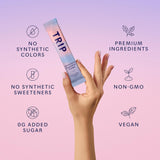 TRIP Dream Powder Sleep Drink sachets with ingredients