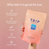 TRIP Magnesium Powder 150g packaging with a scoop