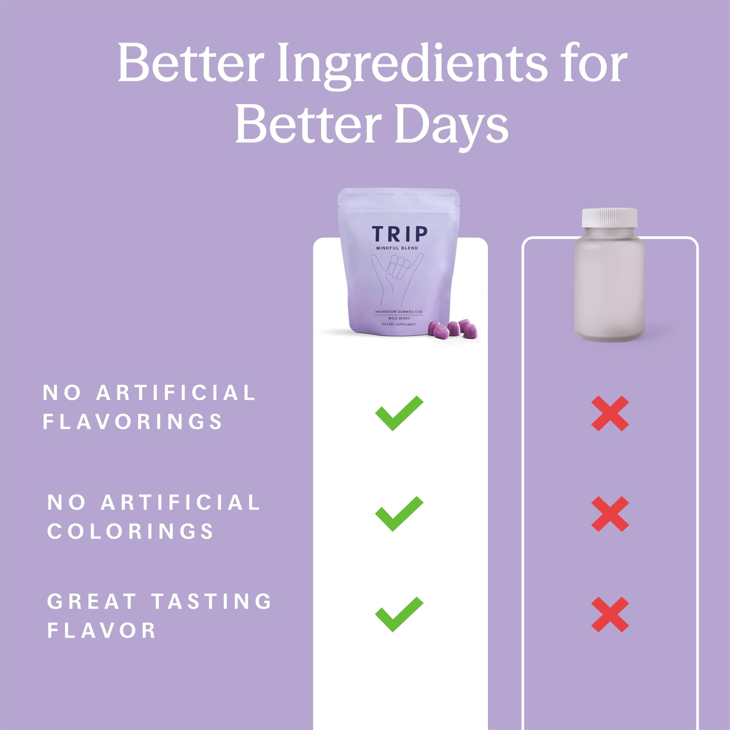 TRIP Wild Berry Gummies alongside TRIP drinks