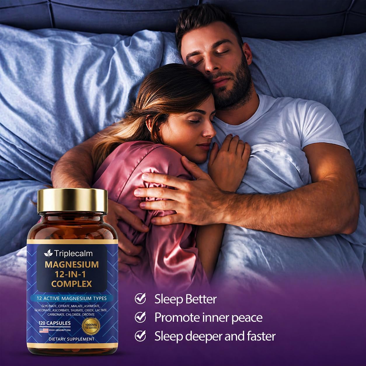 Triplecalm Magnesium Complex 12 in 1 packaging
