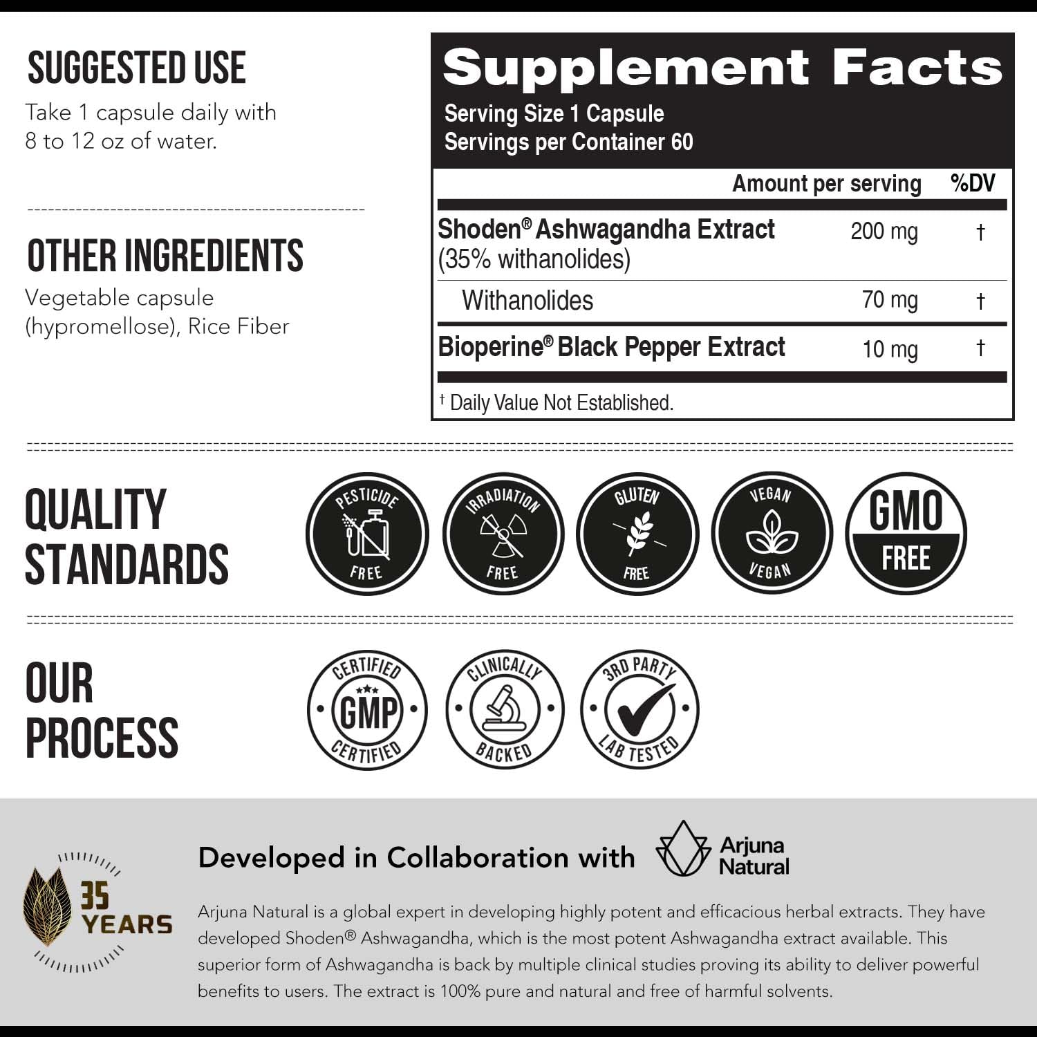 Triquetra Health Ashwagandha Capsules with measuring spoon