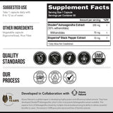 Triquetra Health Ashwagandha Capsules with measuring spoon