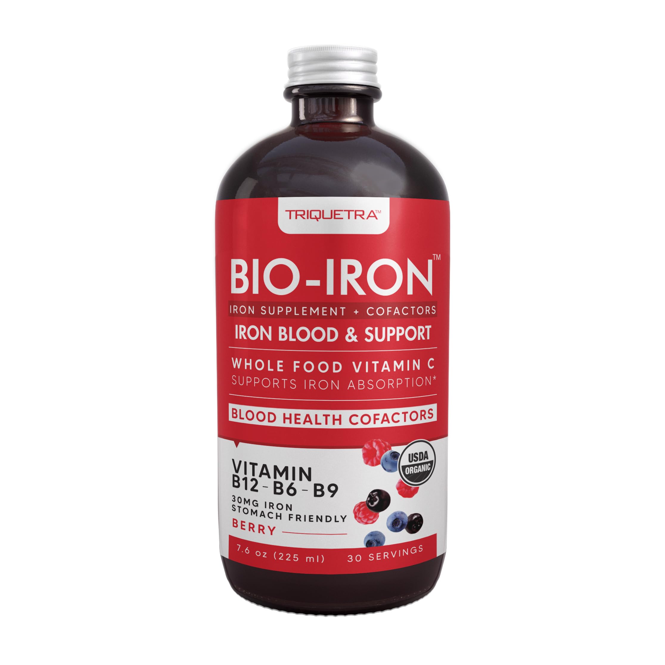 Triquetra Health Bio-Iron Liquid Iron Supplement 440g front view