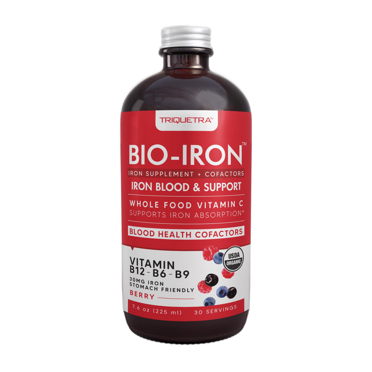Triquetra Health Bio-Iron Liquid Iron Supplement 440g front view