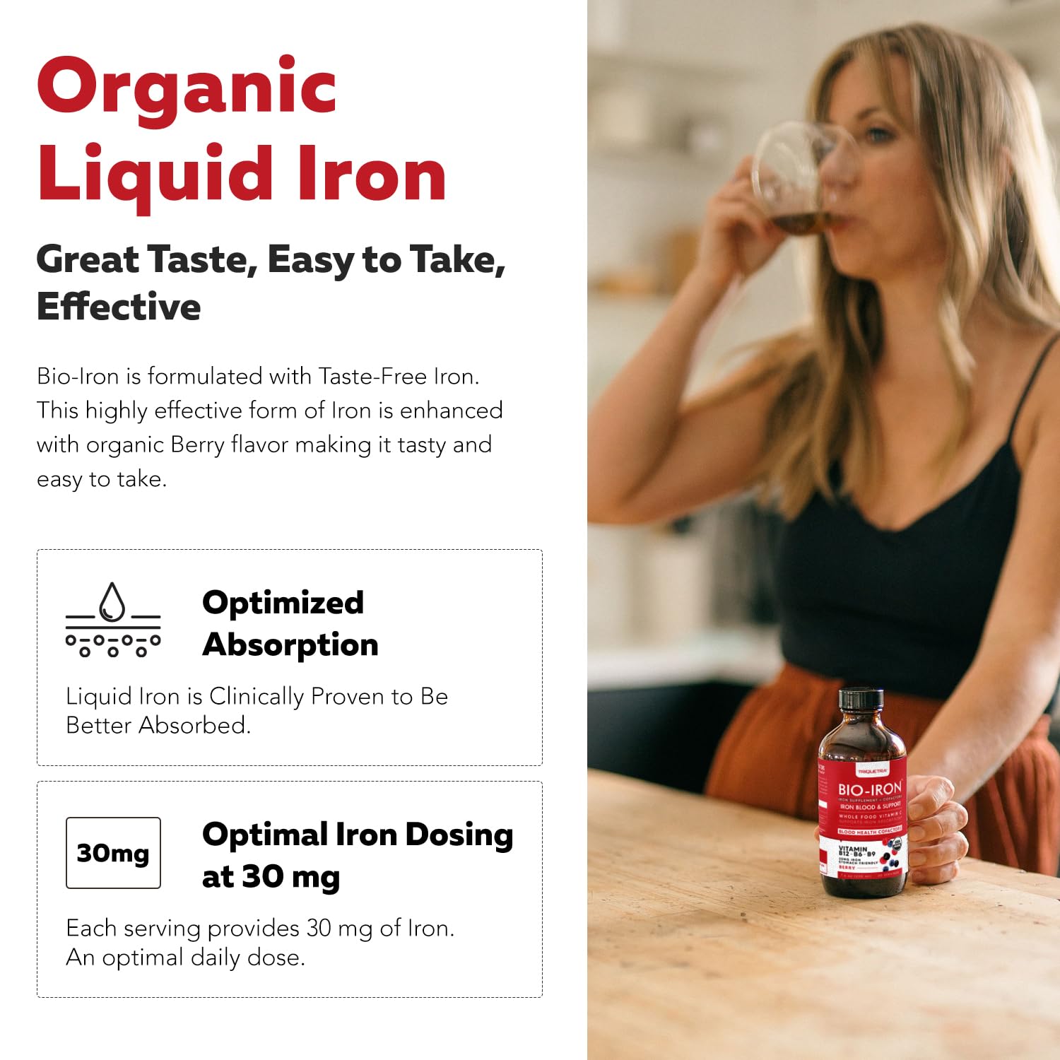 Triquetra Health Bio-Iron Liquid Iron Supplement 440g packaging