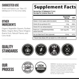 Triquetra Health Bio-Iron Liquid Iron Supplement with a glass of water