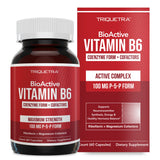 Triquetra Health BioActive B6 100mg supplement front view