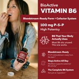 Triquetra Health BioActive B6 100mg supplement side view
