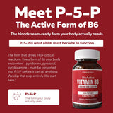 Triquetra Health BioActive B6 25mg supplement back view