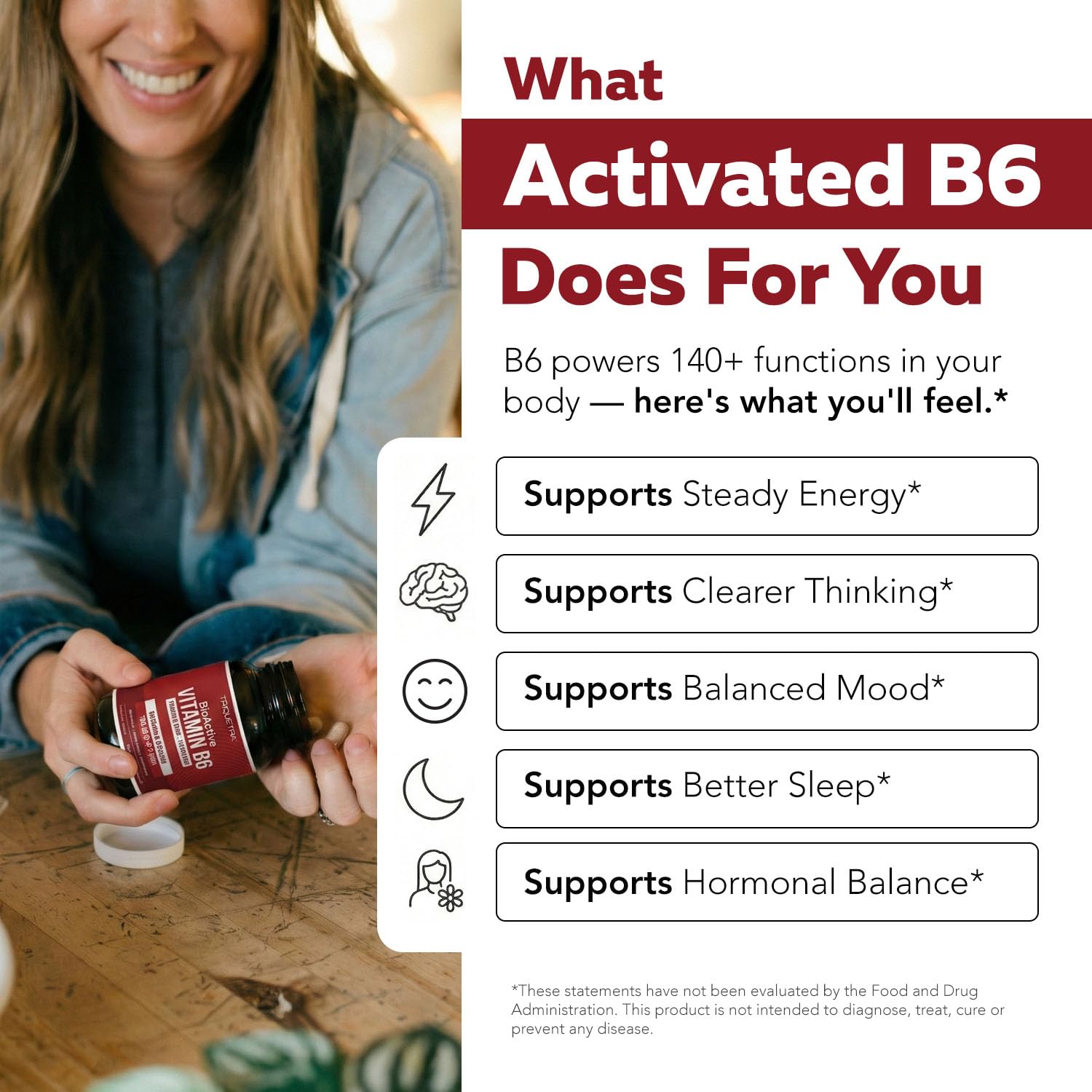 Triquetra Health BioActive B6 25mg supplement packaging
