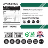 Triquetra Health BioChlorella Organic Chlorella Tablets side view
