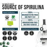 Triquetra Health BioChlorella Organic Chlorella Tablets with a measuring spoon