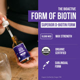 Triquetra Health Biotin Liquid Supplement bottle side view