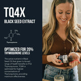 Triquetra Health Black Seed Oil Capsules side view with label