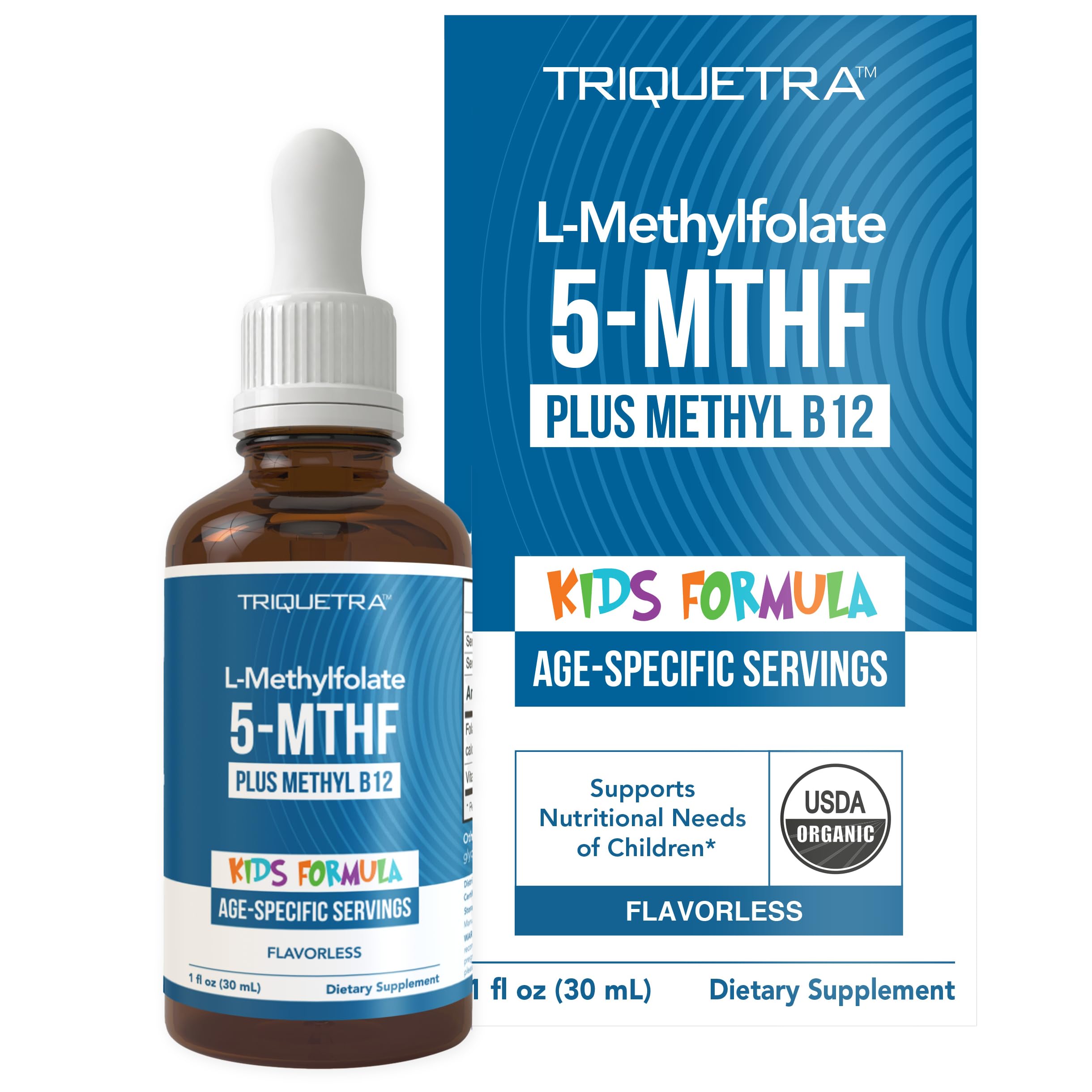 Triquetra Health Children's Methylfolate B12 Supplement front view