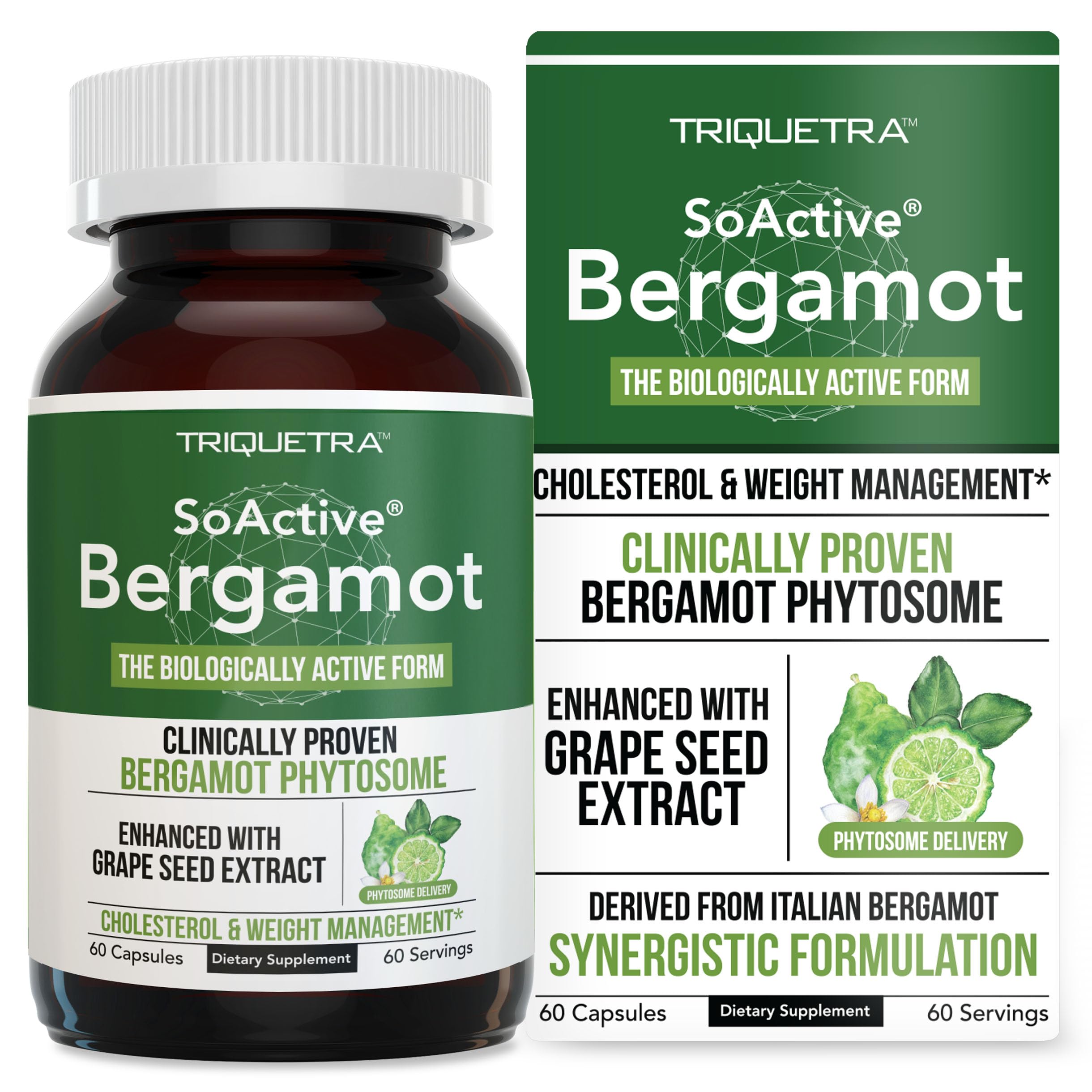 Triquetra Health Citrus Bergamot & Grape Seed Extract 200g front view
